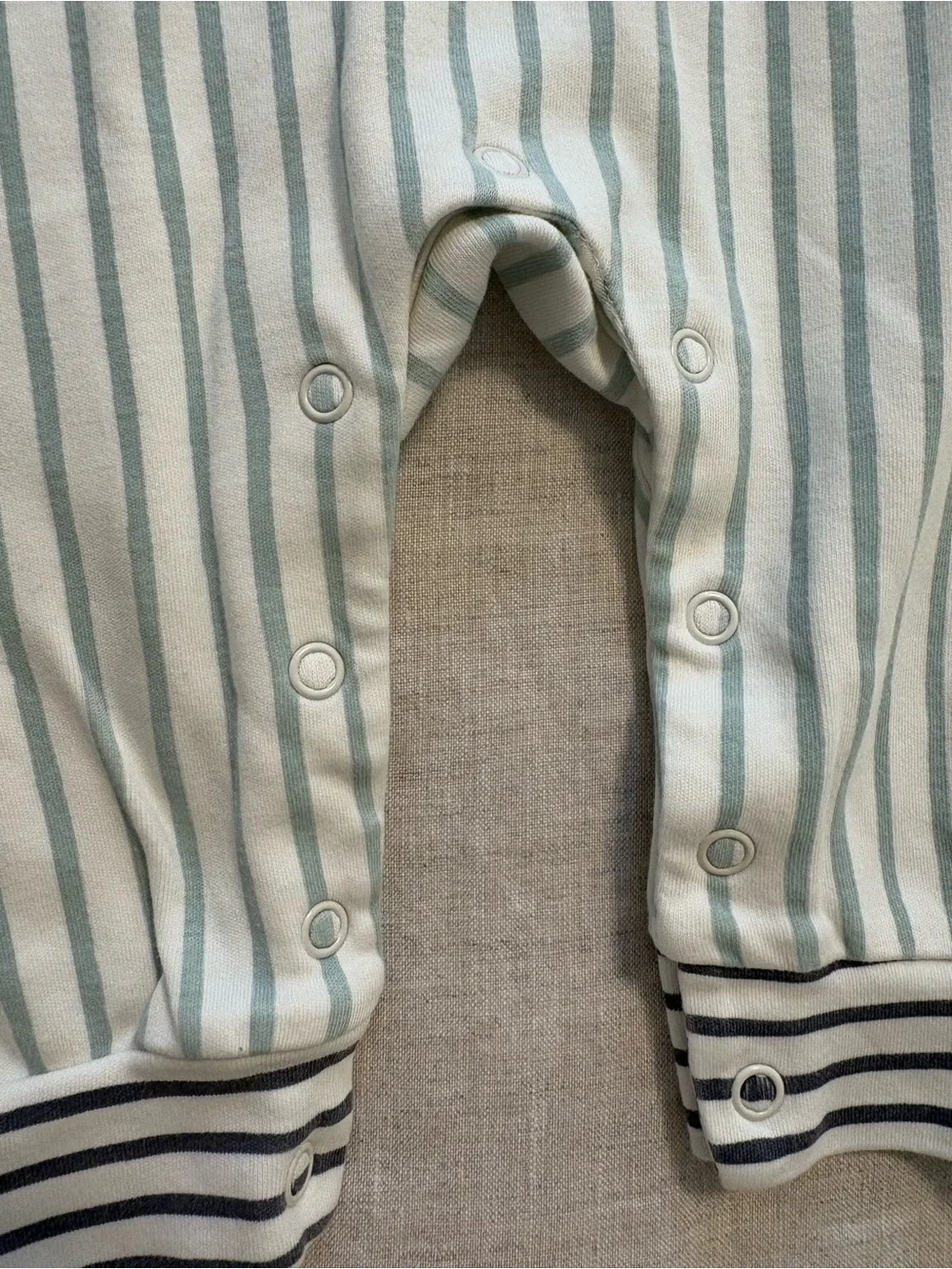 Pehr 100% Organic Cotton Striped Romper Jumpsuit